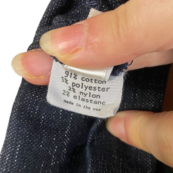 L'Agence Dark Blue Denim Minimalist Cap Sleeve Sheath Dress SZ 8 - Picture 10 of 10